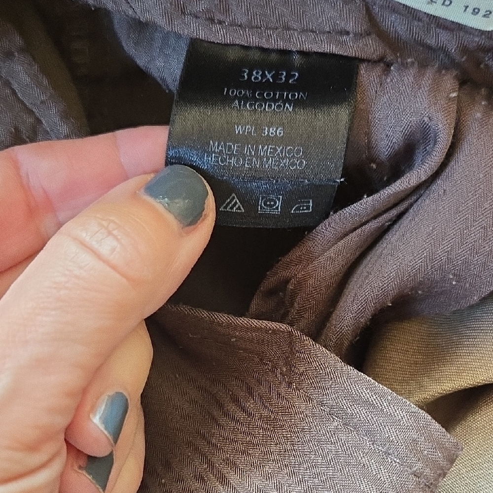 Men's Olive Pants - Picture 3 of 4